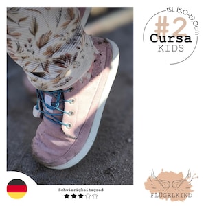 Barefoot shoes pattern #2 Cursa Kids ISL 15.0-19.0 cm, German