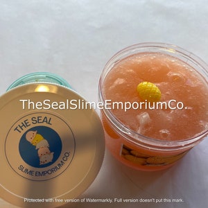 Mango Slushee - Een Icee Slime met een Mango Charm | goedkoop slijm, icee slijm, oranje slijm, slijm gratis verzending, slijm cadeau, slijmdoos, fidget