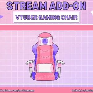 Vtuber Moon Gaming Chair | Stream Add-on