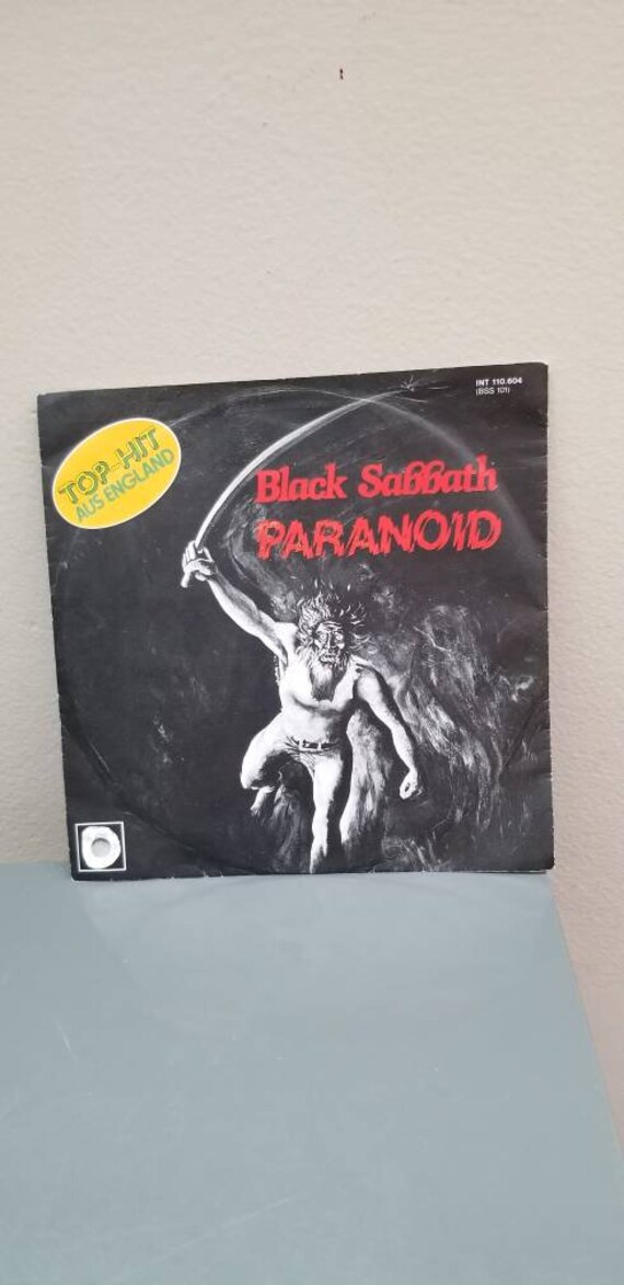 Black Sabbath Paranoid 45 From 1972 West Germany 1981 Reissue the