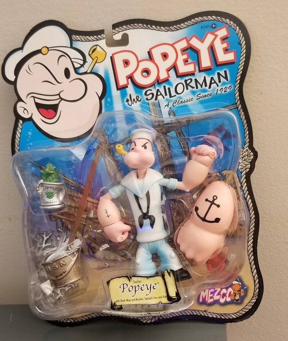 Vintage MEZCO Popeye the Sailor Man Sailor 5 Inch Figure Vintage MEZCO Popeye the Sailor Man Sailor 5 Inch Figure