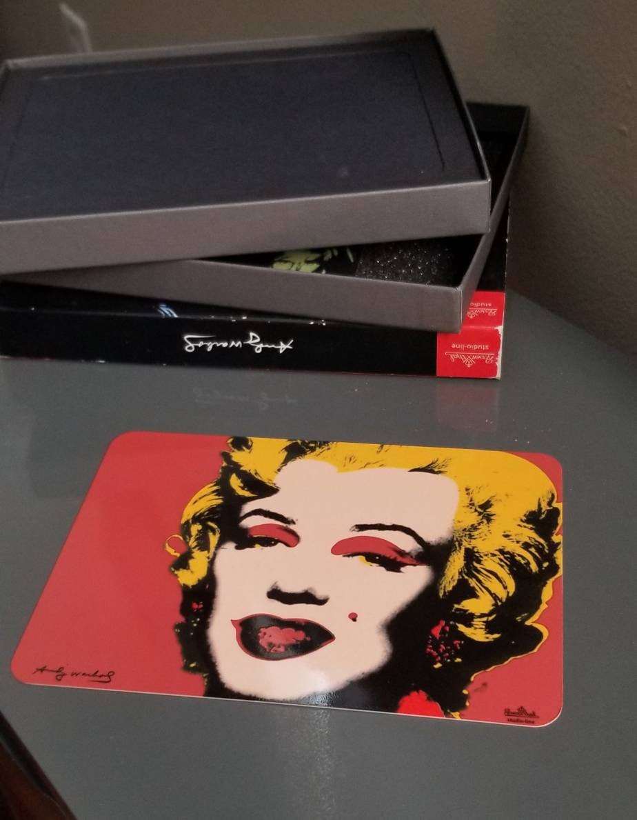 Andy Warhol ,marilyn Monroe Rosenthal Porcelain Postcard in Like