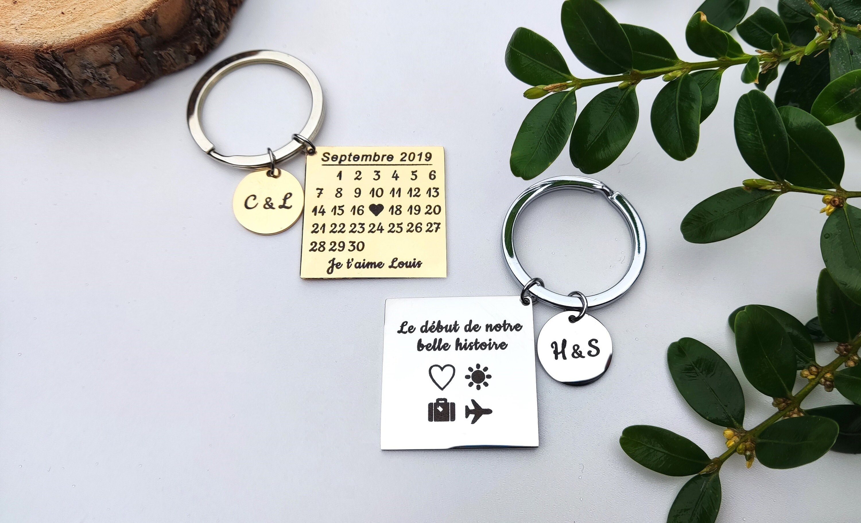Custom Name Keychain Date To Remember Keychain With Custom Engraved ...