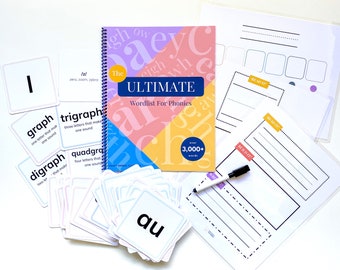 Multisensory Phonics Activity Pack: Orton Gillingham Wordlist, Flashcards and Games