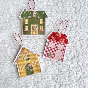 Molde para costura de enfeites de Natal para casa (download digital)