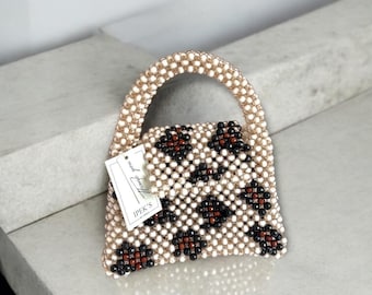 Handmade Leopard Beaded Bag, Animal Print Evening Purse - Etsy display picture 2