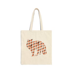 Fox Tote Bag, Animal Lover Gift, Canvas Shopping Bag, Cute Fox Design, Reusable Grocery Bag, Eco-Friendly Tote