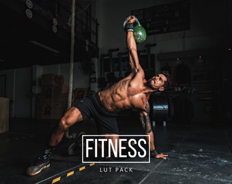 12 FITNESS Video LUTs Presets, fitness video editing gym luts, filters, Workout, gym & exercise, DNG, XMP