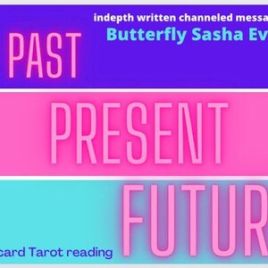 Vergangenheit, Gegenwart, Zukunft Tarot lesen | 3 Karten und ausführlich geschriebene Channeling-Botschaften