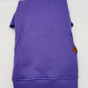 Satin gefuttert Hoodie,Ultraviolet Unisex Kapuzenpullover,dicke winter hoody, 300gsm schwer Kapuzen Sweatshirt image 6