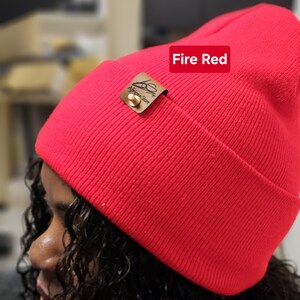 Satin gefütterte Strickmütze,breitem Umschlag Mütze,Locken Winter Mützen,Unisex lang Satinhaube,Haarhaube aus Satin, Satin lined Beanie image 4