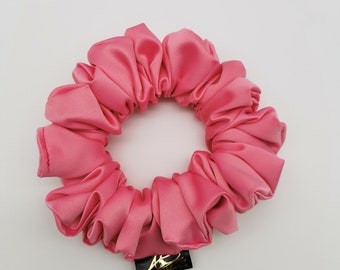 Satin Scrunchie Pink Hochzeitsgeschenk Haargummi Frauen,Kinder Haaraccessories Haarbinden,Brautjungfern Geschenke idee,Satin Scrunchie damen