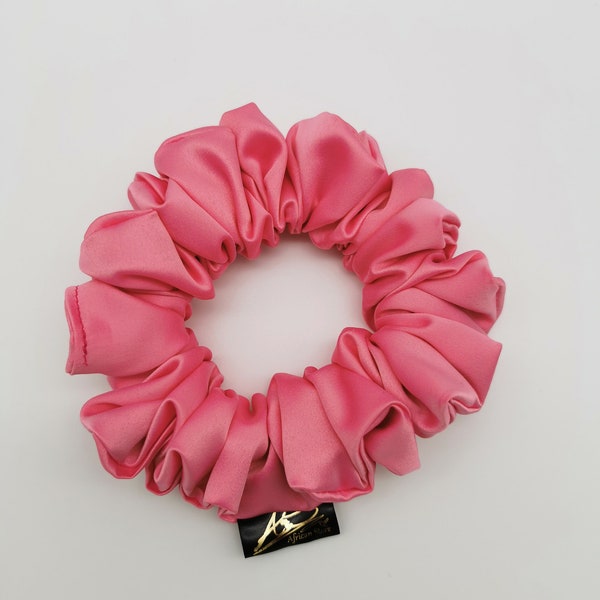 Satin Scrunchie Pink Hochzeitsgeschenk Haargummi Frauen,Kinder Haaraccessories Haarbinden,Brautjungfern Geschenke idee,Satin Scrunchie damen