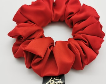 Satin Scrunchie Rot,Kinder Erwachsene Haargummies.Brautjungfern Haaraccessories Geschenke. Frau Haarschmuck Hochzeit,Satin Hairties