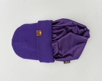 Satin Gefütterte Mütze,wintermützen Männer Frauen,papa Mama