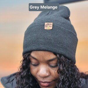 Satin gefütterte Strickmütze,breitem Umschlag Mütze,Locken Winter Mützen,Unisex lang Satinhaube,Haarhaube aus Satin, Satin lined Beanie image 3