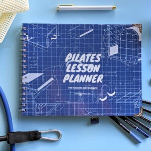 Pilates Lesson Planner for Teachers and Students in original Pilates blueprint horizontal design