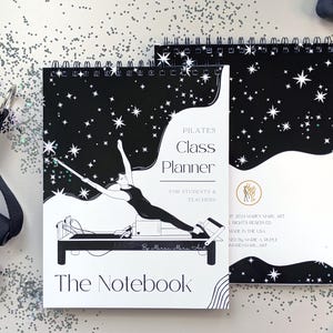 Pilates Class Planner Notebook for Students and Teachers
