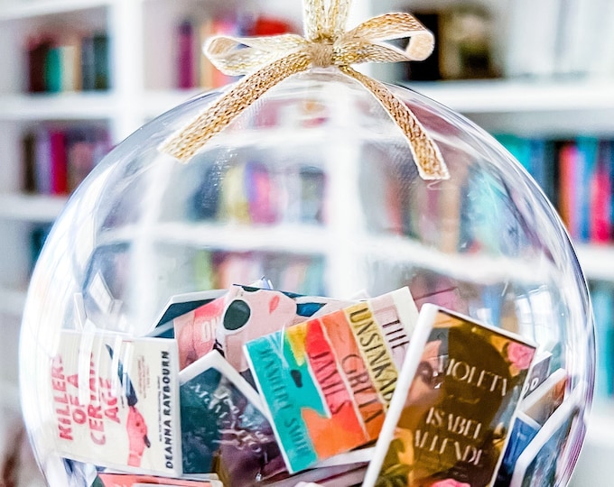 Book Ornament, Custom Book Ornament, Personalized Book Ornament