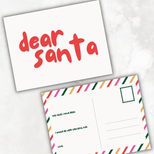 Postkarte an den Weihnachtsmann