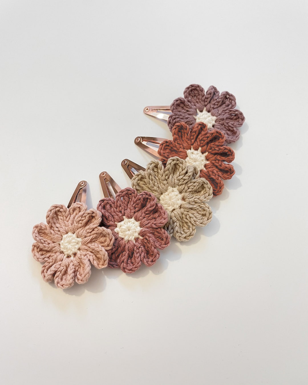 Crochet Flower Hair Clip, Flower Hair Clip, Baby Hair Clip, Baby Hair