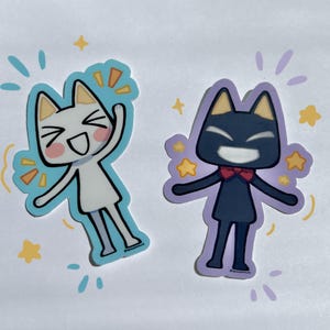 Toro & Kuro Sticker Pack | Toro Inoue Sticker | Doko Demo Issyo | Sony Cat