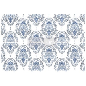 Rub on Transfers for Furniture, Redesign with Prima Decor Transfer, Furniture Transfer, KACHA Dana Damask Furniture Decals