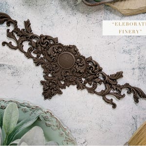 Elaborate Finery - Redesigns with Prima - Prima Decor Poly - Decor Applique - Bendable Casting - Furniture makeover - Furniture accent