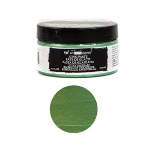 May include: A jar of "Lucky Emerald" icing paste with a black lid and a green tint. The label includes the text "ICING PASTE" and "4.1 fl oz". A swatch of the paste is shown below the jar.