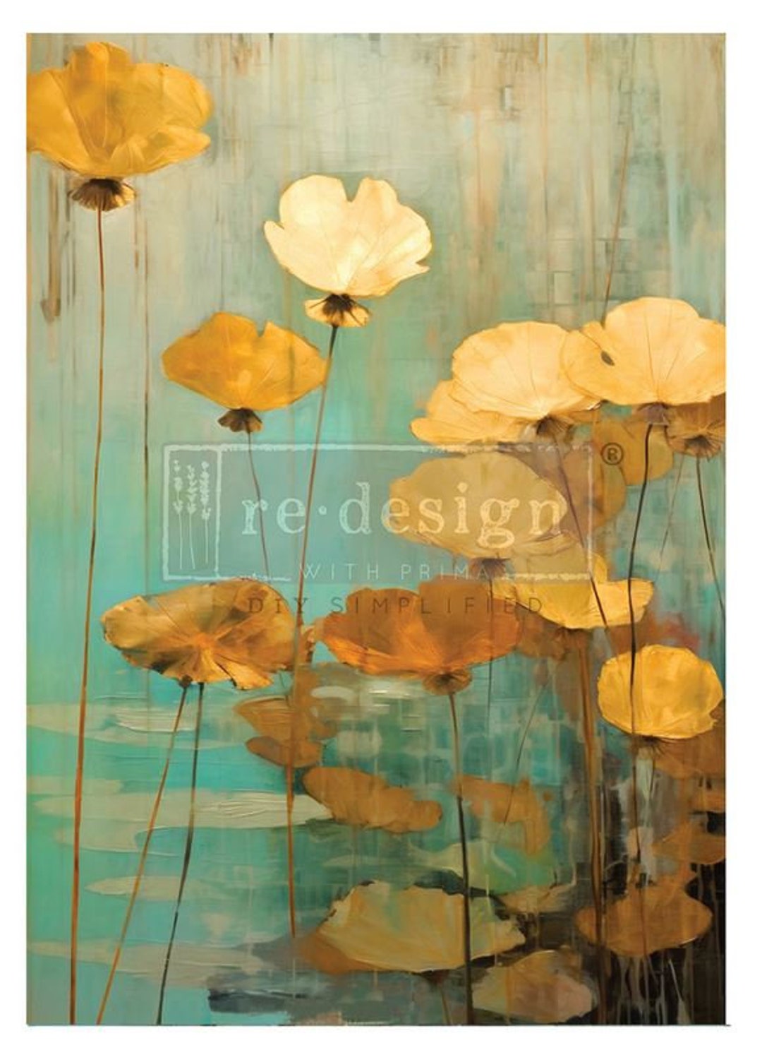 New Eternal Lotus A1 Decoupage Fiber Redesign Decor Tissue Paper ...