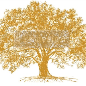 Gold Foil Kacha – Growth, Rub on Transfers for Furniture, Redesign with Prima Decor Transfer, Glam Style Home Decor