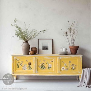Secret Garden Rub on Transfers for Furniture, Redesign with Prima Decor Transfer, Furniture Transfer, Transfer Decals