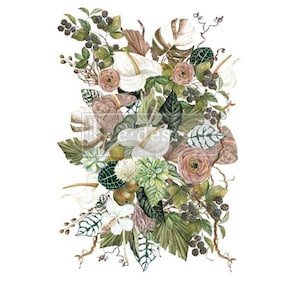 Rub on Transfers for Furniture, Redesign with Prima Decor Transfer, Furniture Transfer, Anthurium Furniture Decals