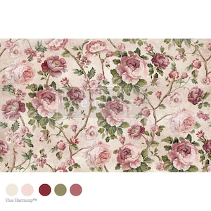 Kacha Timeless Blooms Tissue Paper - Redesign Decor Tissue Paper ~ Decoupage Paper for Furniture 19″x 30″