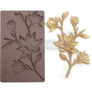 Forest Flora - Silicone Decor Mould - Redesign with Prima - 8&quot;x5&quot;
