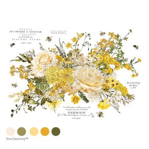 Sunlit Serenade - Rub on Transfers for Furniture, Redesign with Prima Decor Transfer, Furniture Transfer, Furniture Decals
