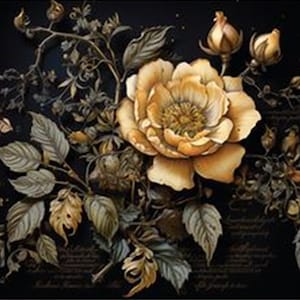 Petals Adorned Tissue Paper 3 Pack - Redesign Decor Tissue Paper ~ Decoupage Paper for Furniture Chandelier 19″ x 30″
