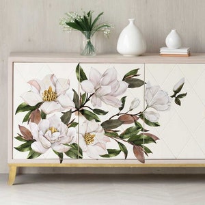 Rub on Transfers for Furniture, Redesign with Prima Decor Transfer, Furniture Transfer, Magnolia Grandiflora Furniture Decals
