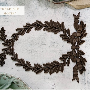 Delicate Motif - Redesigns with Prima - Prima Decor Poly - Decor Applique - Bendable Casting - Furniture makeover - Furniture accent