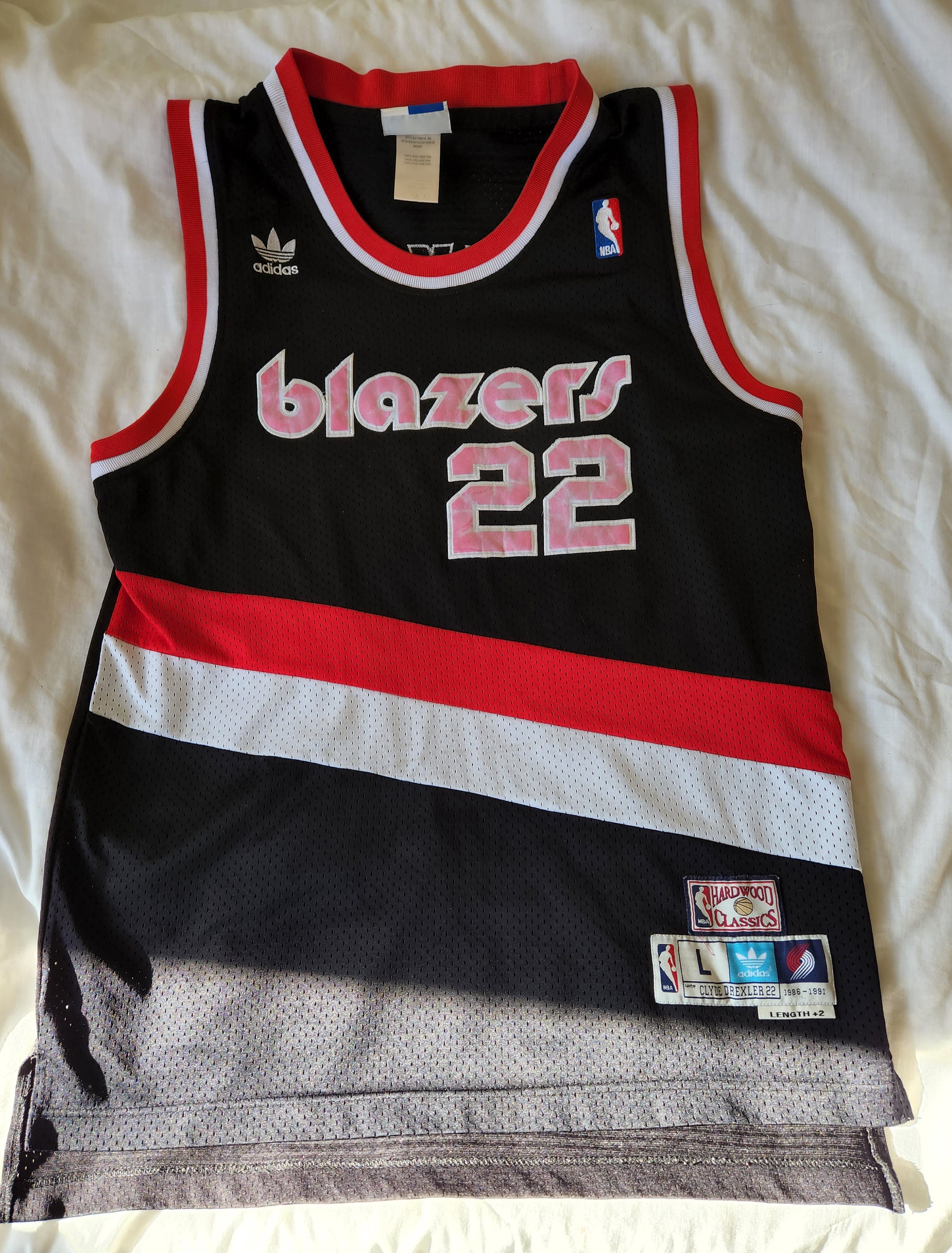 lluvia Miguel Ángel encerrar Vintage Trailblazers Clyde Drexler Basketball Jersey - Etsy