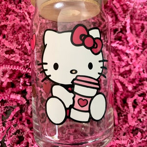Kawii Kitty Coffee Glass Cup