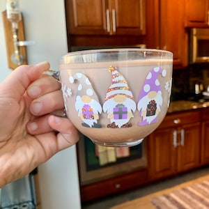 Christmas Gnomes Glass Mug