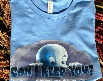 Casper the Friendly Ghost Tshirt, Halloween Tshirts for Her, Trending Halloween Shirts for Her, Casper Halloween Apparel, Halloween Tshirts