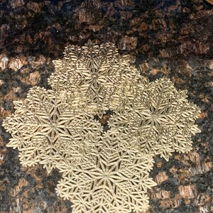 Gold Snowflake Coaster
