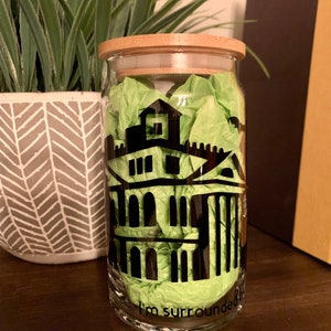 Haunted Masion Glass Cup