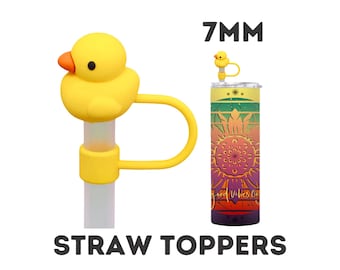 Duck Straw Topper: Silicone Straw Cover, 6-8mm StrawsStraw Toppers