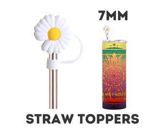 Daisy Straw Topper: Silicone Straw Cover, 6-8mm StrawsStraw Toppers