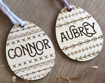 Personalized Easter Basket Tag, Basket Name Tag, Wood Basket Tag Personalized, Basket Tag Easter, Easter Tag, Customer Easter Basket Tag
