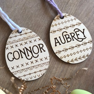 Personalized Easter Basket Tag, Basket Name Tag, Wood Basket Tag Personalized, Basket Tag Easter, Easter Tag, Customer Easter Basket Tag