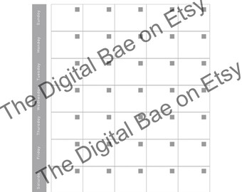 Monthly Planner Page Bundle : Digital Printable